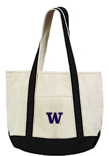 Washington Huskies White Canvas Tote