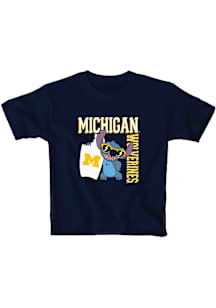 Blue 84 Michigan Wolverines Youth  Stitch Short Sleeve T-Shirt