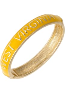 West Virginia Mountaineers Script Hinge Womens Bracelet