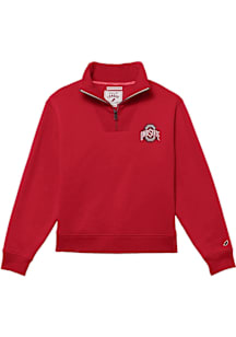 Ohio State Buckeyes Womens Red 1991 Qtr Zip