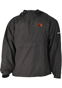 Columbia Oregon State Beavers Mens Black Heat Seal Prodigy Long Sleeve Qtr Zip Pullover