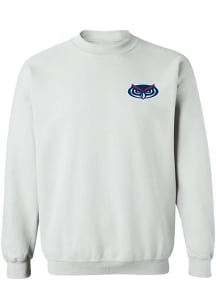 Vive La Fete Florida Atlantic Owls Womens White Impressions Crew Sweatshirt