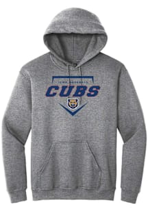 Summit Sportswear Iowa Cubs Mens Graphite Homeplate Long Sleeve Hoodie