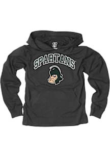 Wes and Willy Michigan State Spartans Youth Black Team Graphic Long Sleeve Hoodie