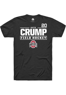 Katie Crump Rally Mens Black Ohio State Buckeyes NIL Stacked Box Player T Shirt