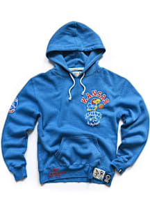 Wilt Chamberlain  Roots of Fight Kansas Jayhawks Mens Blue Basketball Fashion Hood