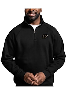 Purdue Boilermakers Mens White Essentials Embroidery Long Sleeve Qtr Zip Pullover