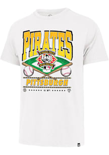 47 Pittsburgh Pirates White Straight Shot Franklin Short Sleeve Fashion T Shirt