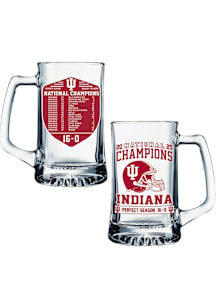 Indiana Hoosiers 25 oz Scoreboard Nat Champ Glass Stein - White