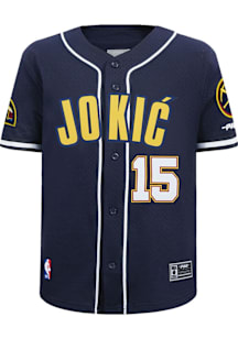 Nikola Jokic  Pro Standard Denver Nuggets Youth Navy Blue Classic Mesh Short Sleeve T-Shirt
