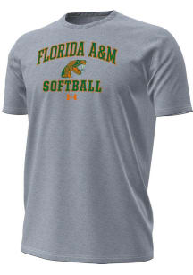 Under Armour Florida A&amp;M Rattlers Grey Softball Performance Short Sleeve T Shirt