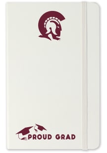 U of A at Little Rock Trojans Proud Grad team logo Notebook and Folder - White