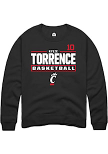 Kylie Torrence Cincinnati Bearcats Mens Black NIL Stacked Box Player Crew