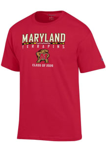 Maryland Terrapins Red Champion Class of 2026 Short Sleeve T Shirt