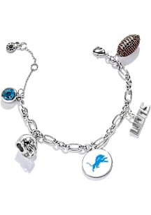 BaubleBar Detroit Lions 6 Charm Womens Bracelet