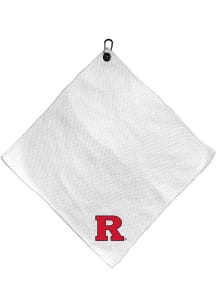 White Rutgers Scarlet Knights Microfiber 15x15 Golf Towel
