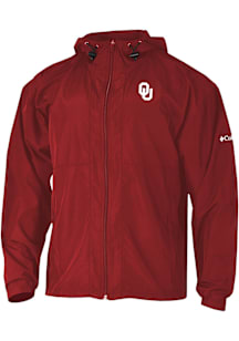 Columbia Oklahoma Sooners Mens Crimson Prodigy Light Weight Jacket
