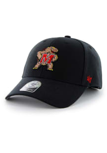 47 Black Maryland Terrapins MVP Adjustable Hat