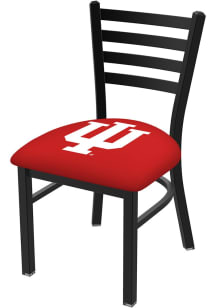 Black Indiana Hoosiers Stationary Black Wrinkle Finish Pub Stool