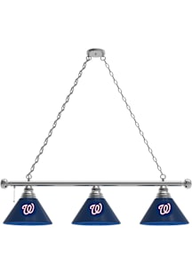 Washington Nationals 3 Shade Silver Billiard Lamp