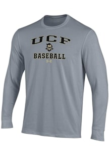 Under Armour UCF Knights Grey Baseball Performance Long Sleeve T Shirt