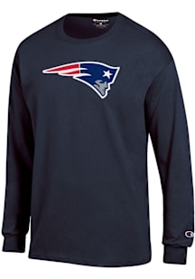 Champion New England Patriots Navy Blue Jersey Long Sleeve T Shirt