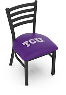 TCU Horned Frogs Stationary Black Wrinkle Finish Pub Stool - Black