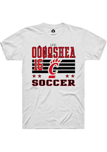 Lexi O’Shea Cincinnati Bearcats White NIL Striped Short Sleeve Player T Shirt