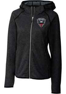 Cutter and Buck DC United Womens Charcoal Mainsail Long Sleeve Full Zip Jacket