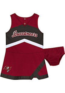 Tampa Bay Buccaneers Toddler Girls Crimson Cheer Captain Sets Cheer Dress