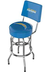Los Angeles Chargers Chrome Barstool w/ Black Pub Stool - Silver