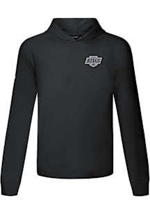 Levelwear Los Angeles Kings Mens Black Dimension Embroidered 3D Patch Long Sleeve Hoodie