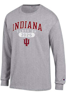 Champion Indiana Hoosiers Grey Class of 2025 Pill Jersey Long Sleeve T Shirt