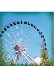 Chicago Navy Pier Ferris Wheel Stone Tile Coaster