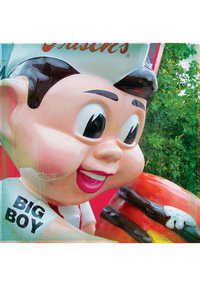 Cincinnati Big Boy Statue 4x4 Coaster