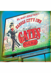 Kansas City Gates BBQ 4x4 Coaster