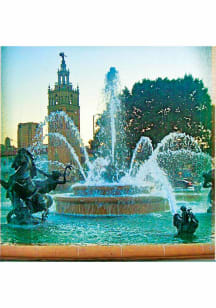 Kansas City JC Plaza Fountain 4x4 Coaster