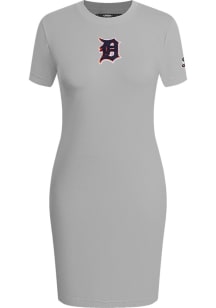 Pro Standard Detroit Tigers Womens Grey Classic Short Sleeve Dress
