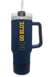 Navy Blue Michigan Wolverines 40 oz Stainless Steel Tumbler