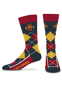Iowa State Cyclones Charcoal Mens Argyle Socks