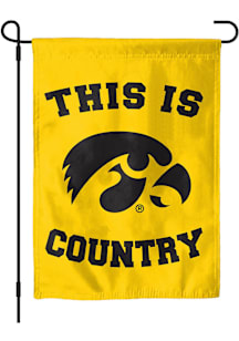 Black Iowa Hawkeyes This Is Country Garden Flag