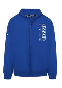 Levelwear Kansas City Royals Mens Blue Uphill Lineup Long Sleeve Full Zip Jacket