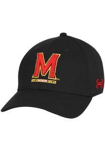 Maryland Terrapins Under Armour Sideline Armourvent Stretch Flex Hat - Black