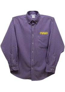 Vive La Fete Prairie View A&amp;M Panthers Toddler Purple Gingham Long Sleeve Polo