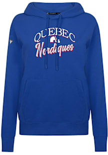 Levelwear Quebec Nordiques Womens Blue Adorn Origins Hooded Sweatshirt