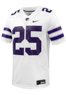 Mens K-State Wildcats White Nike Replica Game Football Jersey