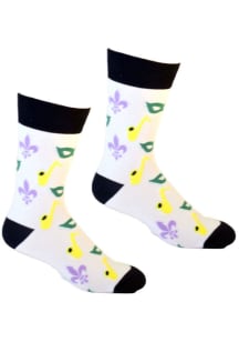 Mardi Gras Celebration Mens Crew Socks