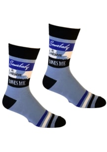 Louisiana Somebody Loves Me Mens Crew Socks