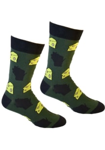 Wisconsin Cheese Mens Crew Socks