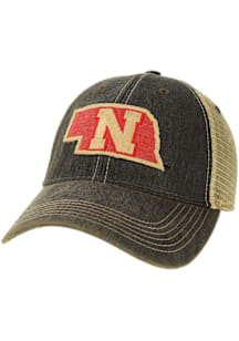 Nebraska Cornhuskers Black Old Favorite Trucker Side Patch Adjustable Hat